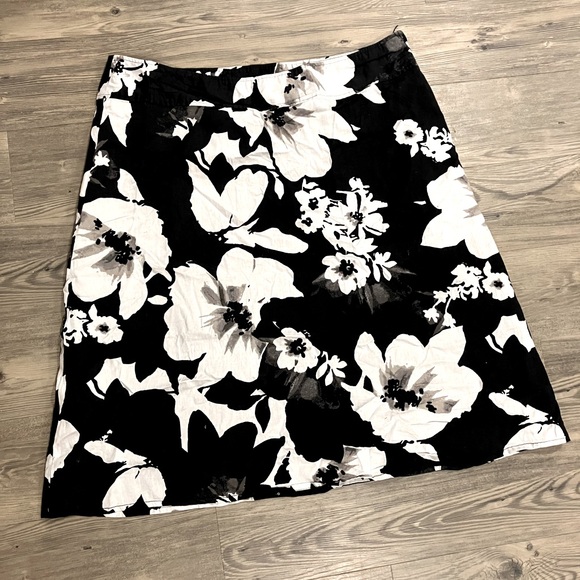 Addition Elle Midi Floral Skirt - Picture 1 of 4